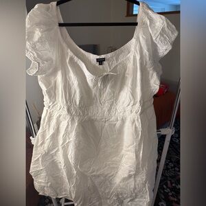 Torrid White Textured dress